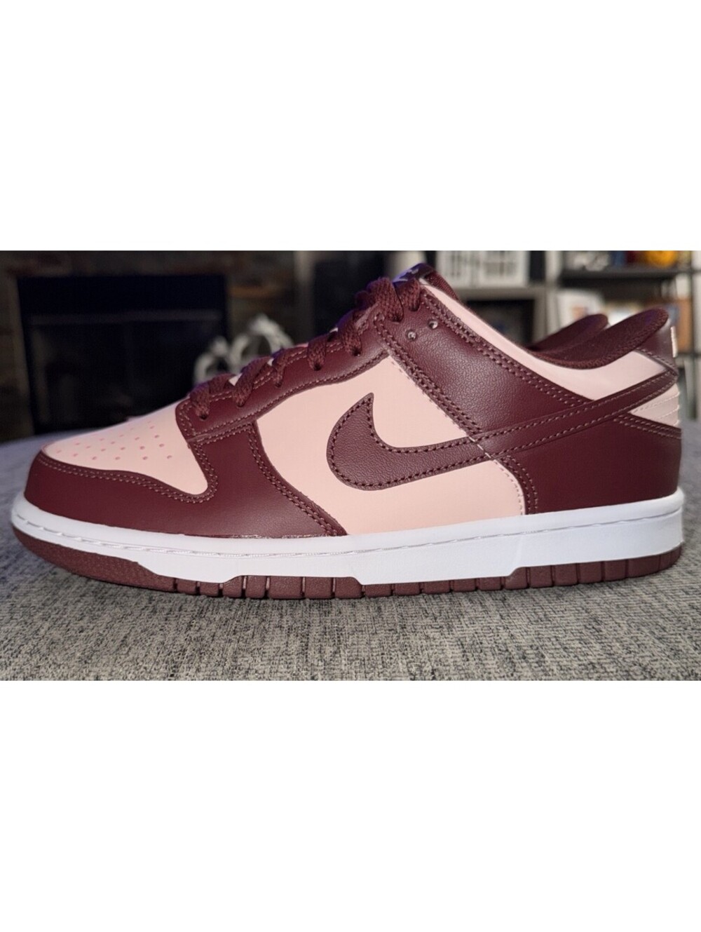 Nike Dunk Low Sz 6Y, WMNS 7.5  Dark Team Red/Echo Pink FB9109-600 New In Box